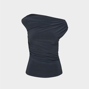 Babaton Black One-Shoulder Top